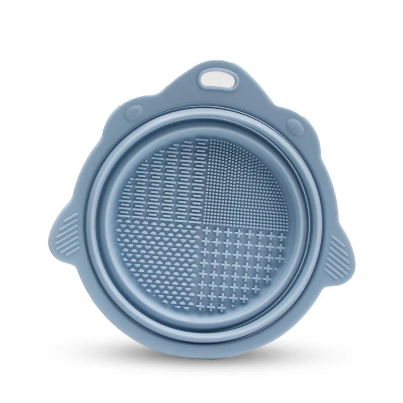 Makeup Brush Cleaner Carpet Cleaning Brushes Silicone Pad Cosmetic Qme Blue CN