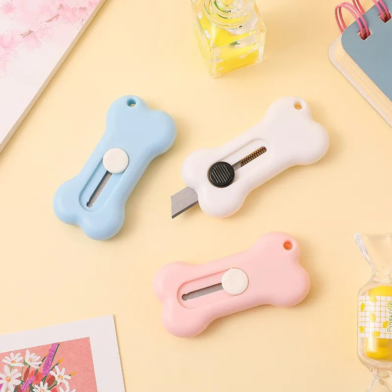1-3pcs Cuter Mini Cartoon Bone Utility Knife Utility Letter Opener Art Paper Cutter Kawaii Stationery Knife Qme