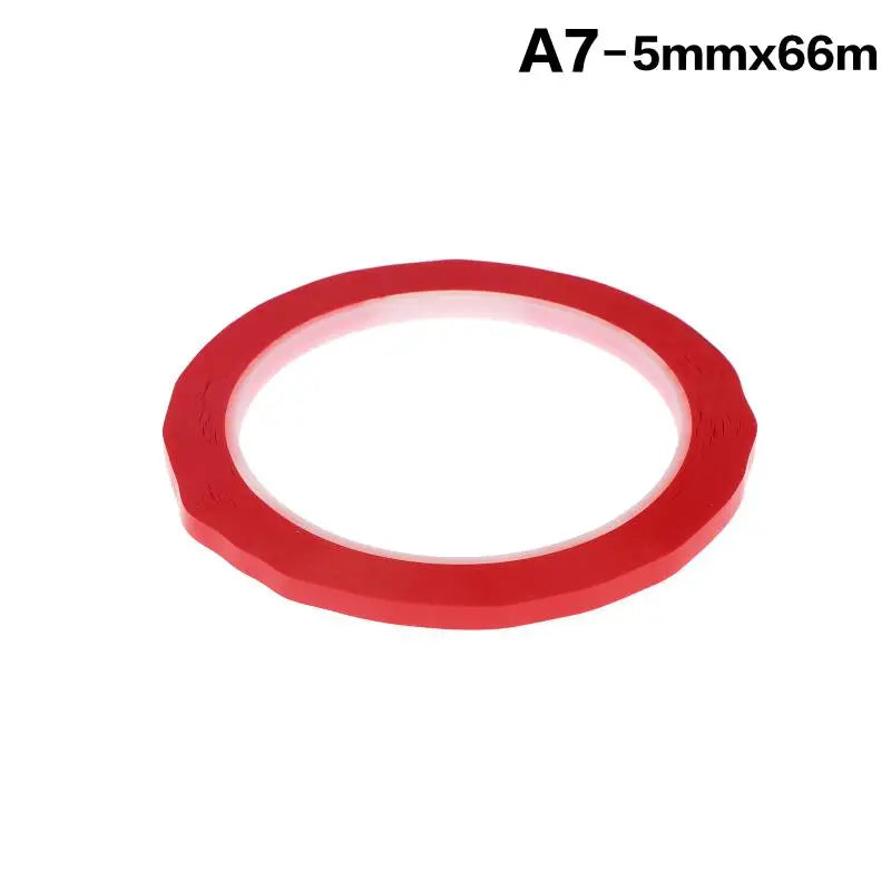 Wear Resistant Desktop Marking Tape 5 66M Self Adhesive Positioning Qme 5mm Red