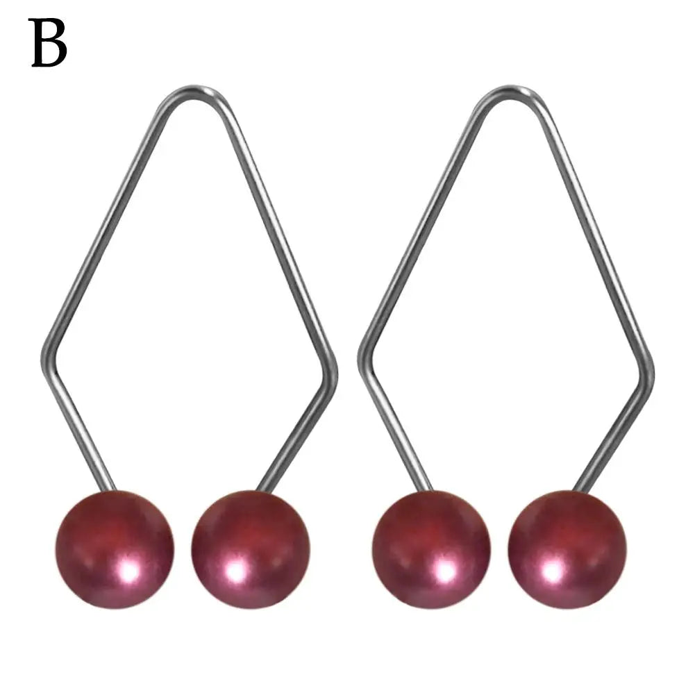 1 Pair Dimple Makers Cheeks Maker Balls Face Improve Smile Easy Wear Qme B
