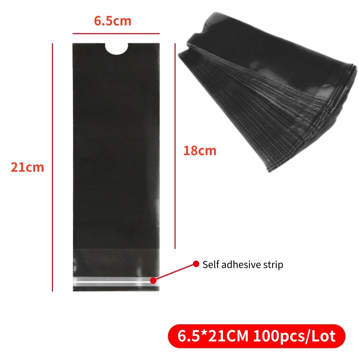 100Pcs Large Size Tattoo Pen Covers Disposable Tattoo Machine Sleeves Cover Supply Tattoo Machine Accessory Protection Bag Qme black