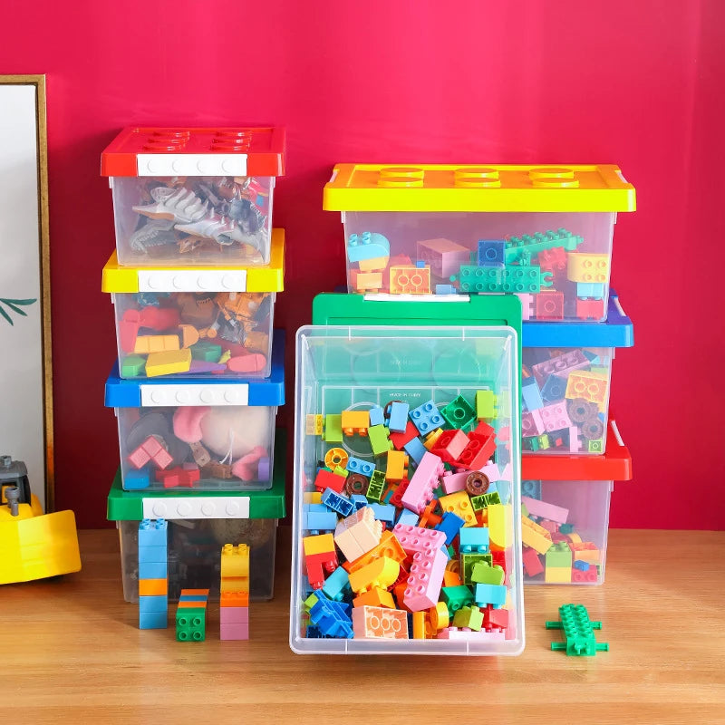 Stationary Holder Sundries Snack Container Kids Building Block Qme