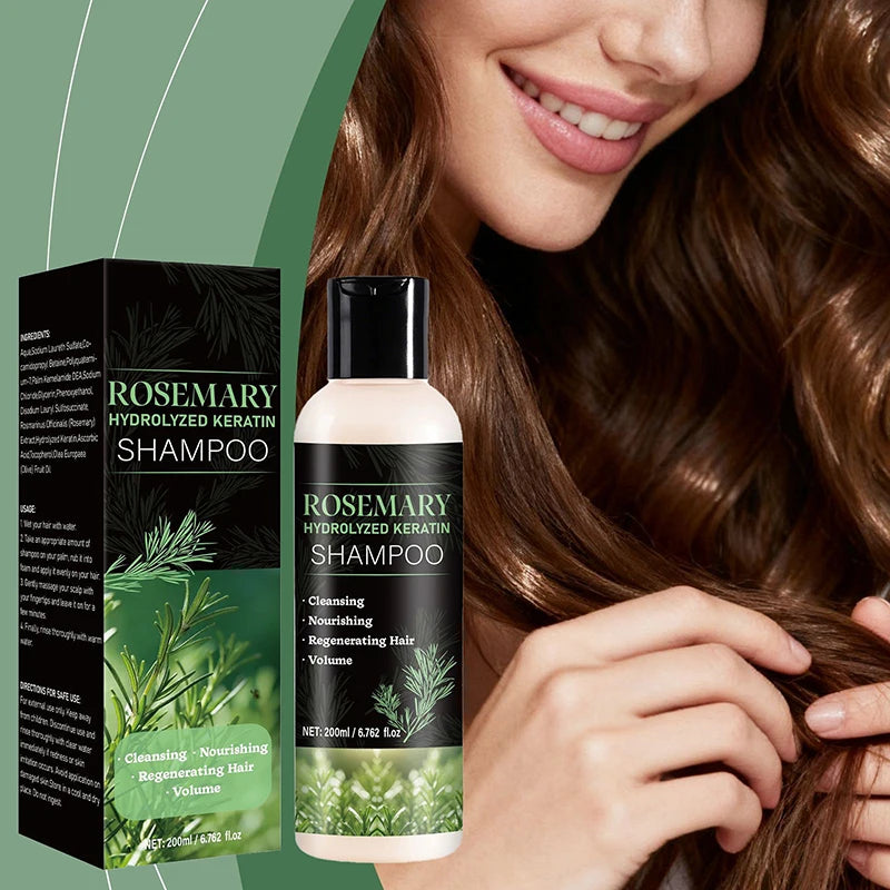Natural Rosemary Shampoo Nourish Repair Dry Damaged Hair Strengthen Qme