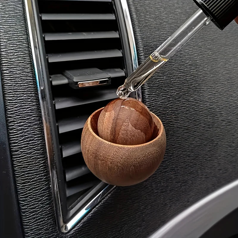 Car & Home Essential Oil Diffuser - Made of Wood Mini Cute Natural Fragrance Diffuser Suitable for Bedroom Living Room Bathroom Qme