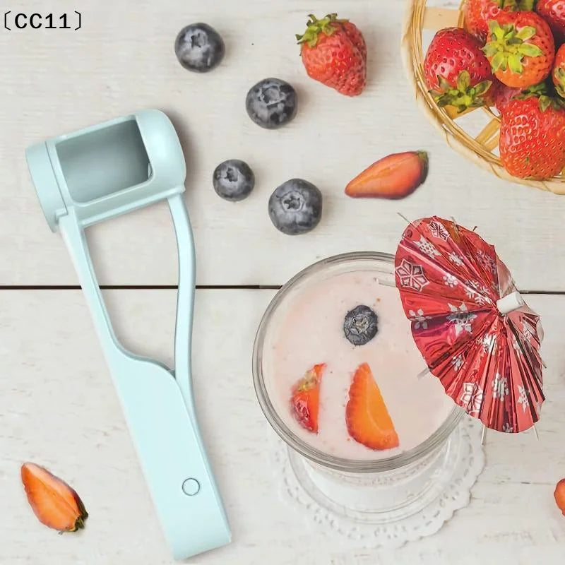 Fruit Slicer Press Stainless Steel Blade Grape Cherry Strawberry Qme