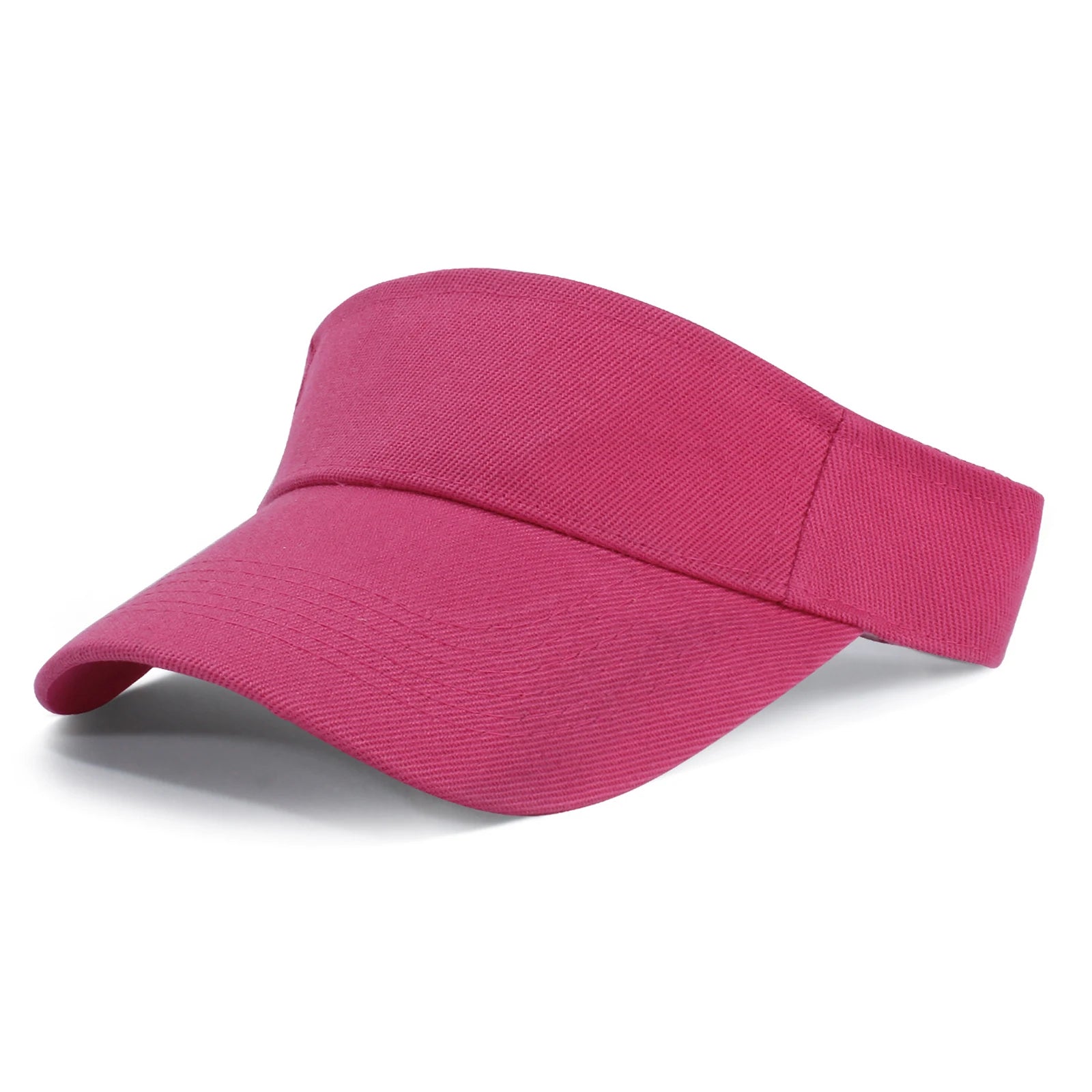 Men and Women Empty Top Sports Hat Running Hiking Sun Protection Cap Solid Color Fashion Casual Outdoor Hiking Sun Shaded Cap Qme Hot Pink One Size