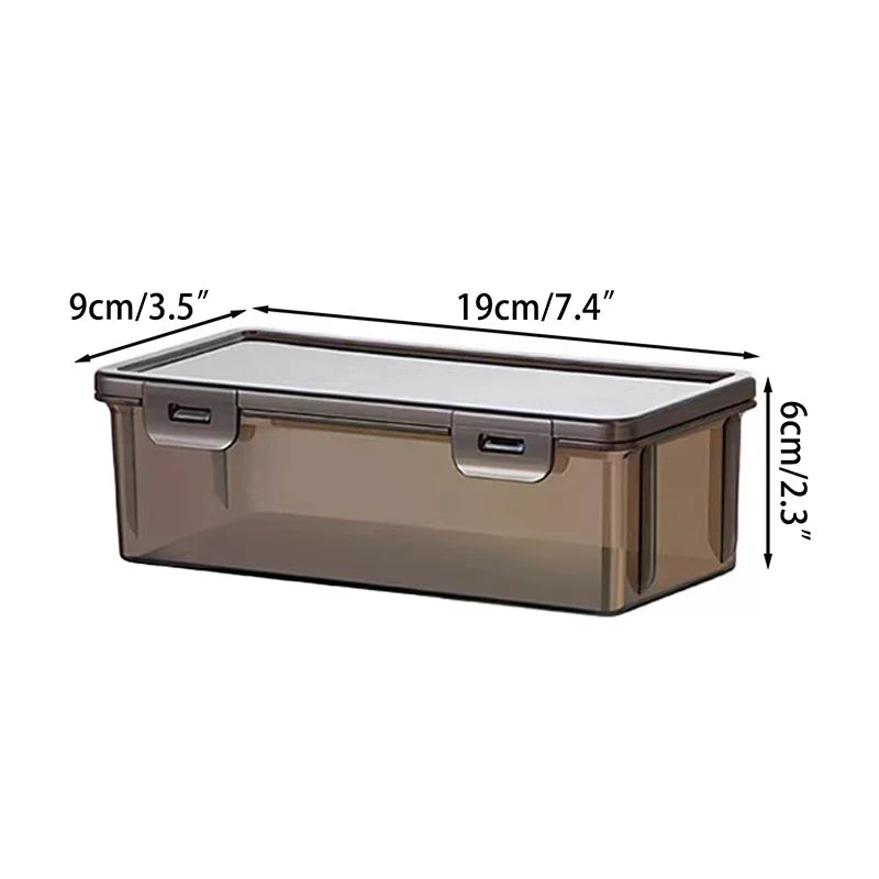 Transparent Pencil Case Box Large-capacity Stackable Storage Office Qme