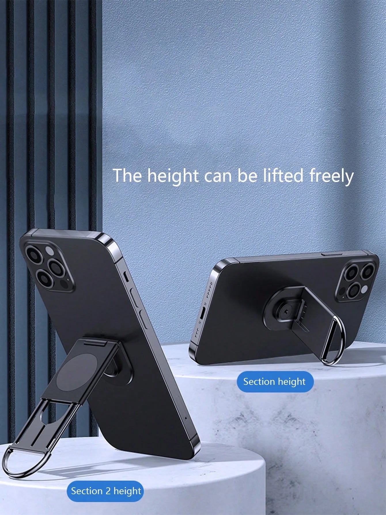 Creative Desktop Lazy Phone Holder Adhesive Backing Foldable Qme