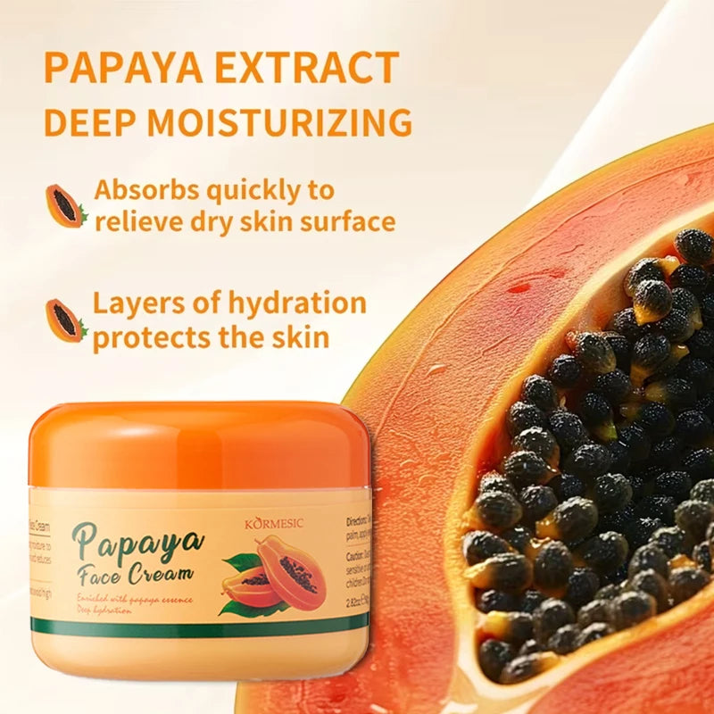Papaya Face Cream Deep Moisturizing Post-sun Hydration Makes Skin Qme