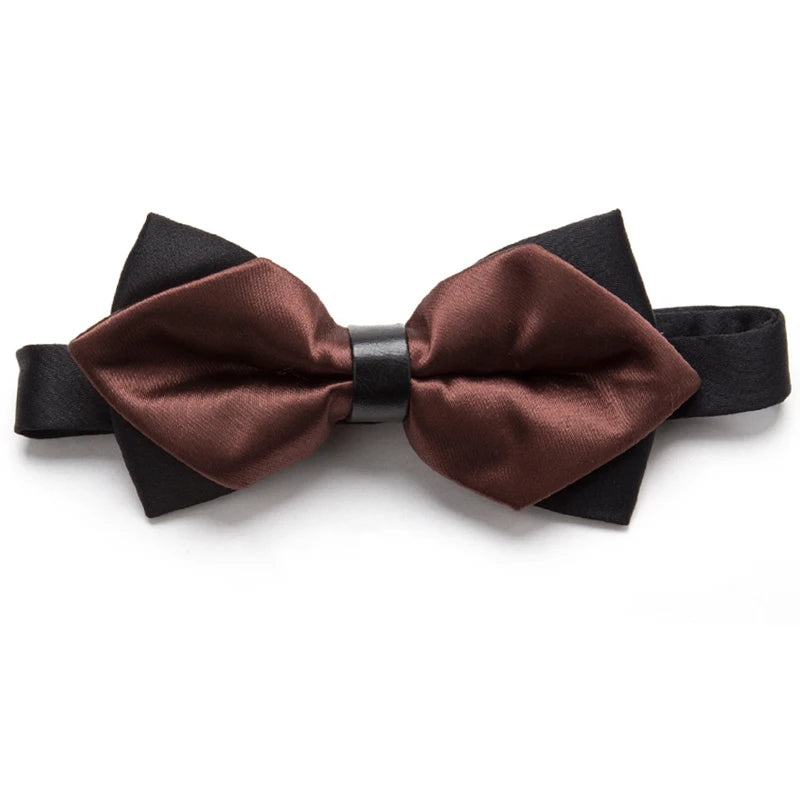 Men Ties Solid Fashion Butterfly Party Wedding Black Red Bow Tie Boys Qme