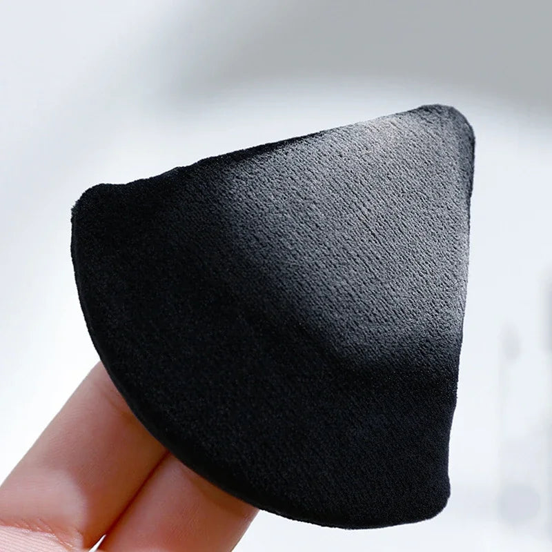 Velvet Cosmetic Foundation Puff Soft Triangle Makeup Puffs Women Face Beauty Sponge Blender Washable Makeup Powder Accessories Qme