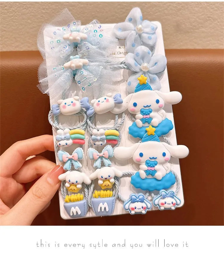 Hello Kitty Kuromi Hair Accessories: Gentle on Hair, Great Elasticity, Rubber Bands, Student Hair Ties, Hair Bands Qme 4