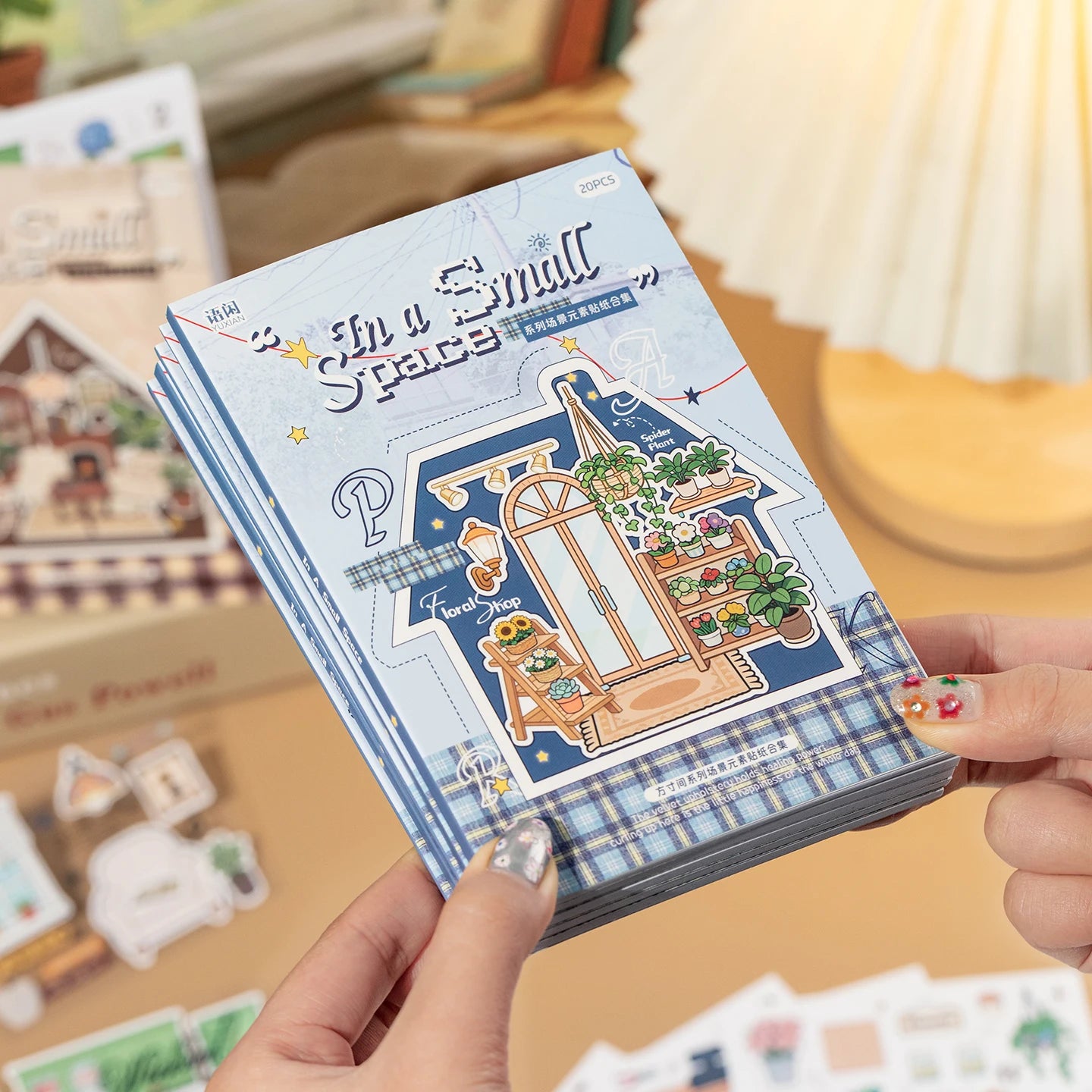 20 pcs Cartoon Scene element Die cut sticker book Journal Planner Decorative DIY Scrapbooking Sticker Laptop Stationery Stickers Qme 2A