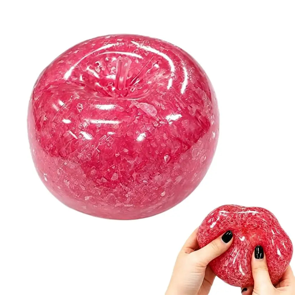 Apple Smoothie Stress Toy Squishy Cool Summer Artificial Fruits Kids Qme Red
