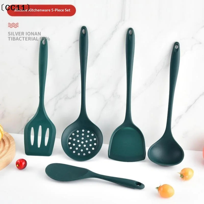 Silicone Kitchenware Soup-spoon Spatula Colander Spoon Kitchen Qme