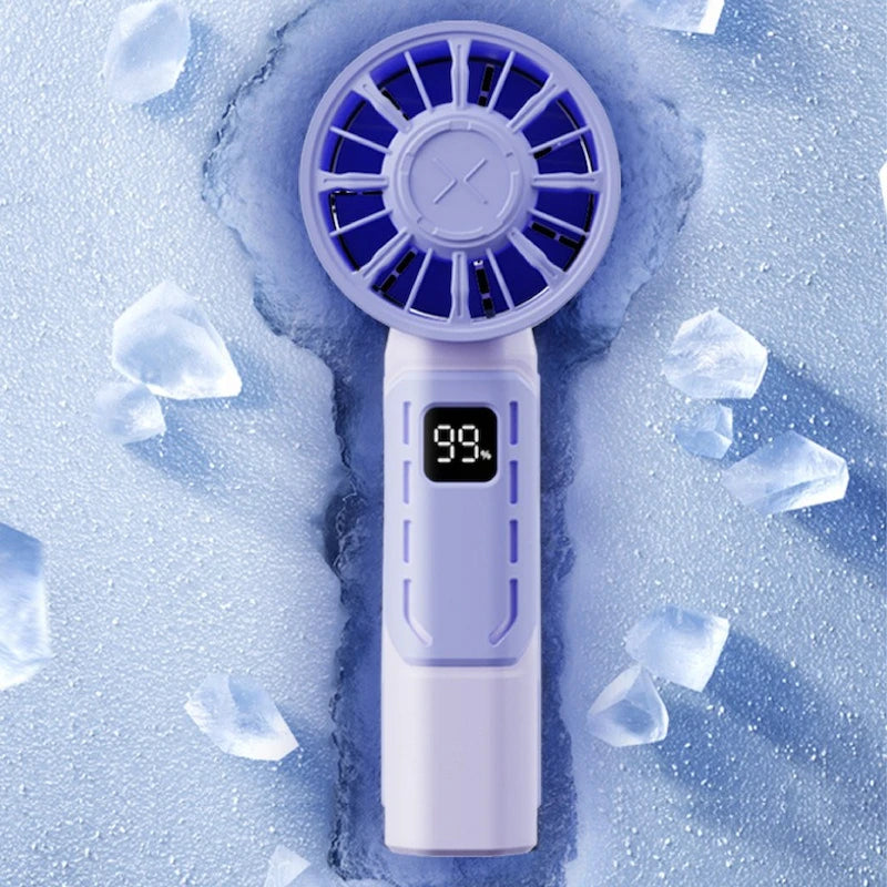 Collapsible USB Charging Turbo Fan Ultra Strong Wind Silent Operation Qme