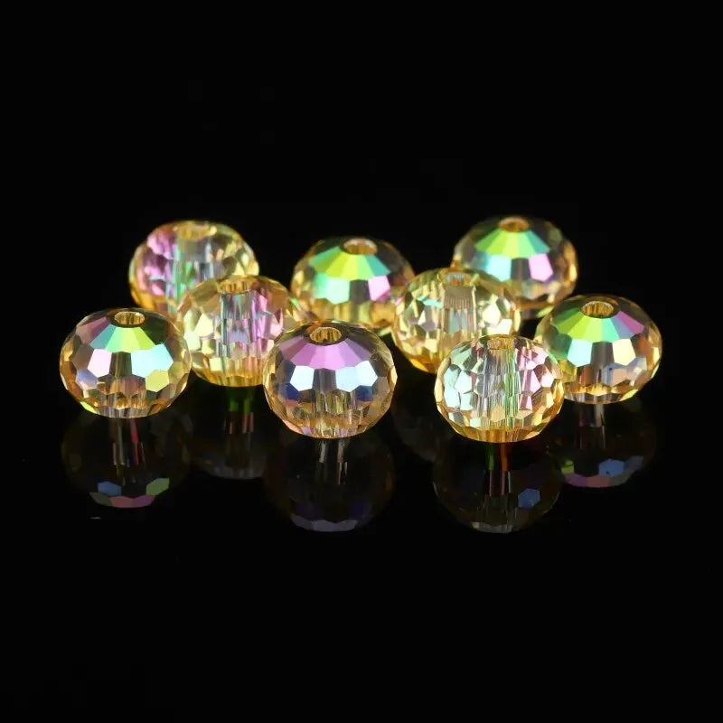 6mm 8mm Austria Crystal Beads 96 Faceted Round Loose Spacer Beads Qme 6 6MM-100PCS