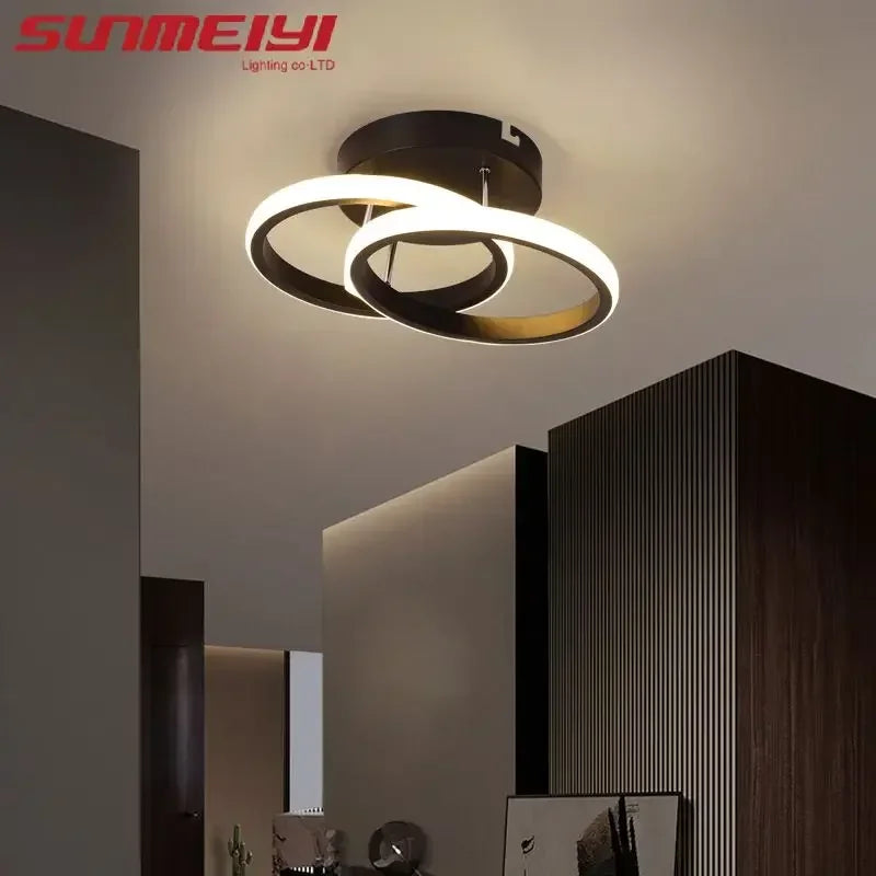 LED Corridor Light Minimalist Modern Small Light Living Room Bedroom Balcony Foyer Light Wardrobe Nordic Creative Ceiling Light Qme