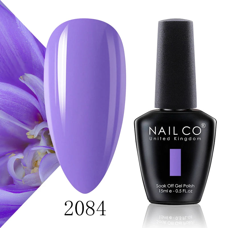 NAILCO 131 Colors Nail Gel Polish Off LED Semi Permanant Art Hybrid