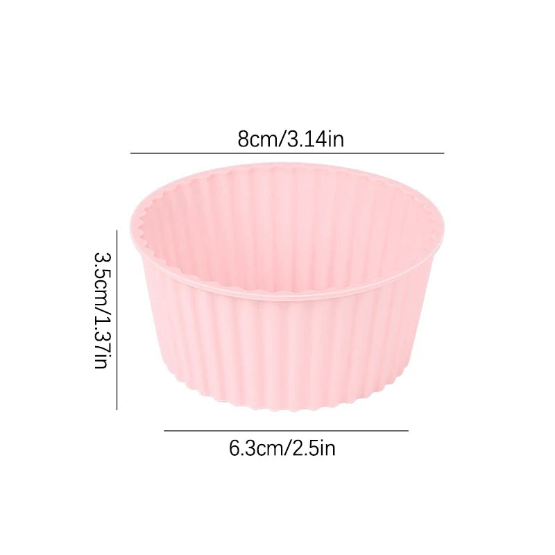 2Pcs Silicone Cake Mold For Muffin Cupcake Baking Food Grade Silicone Bagels Pan For Baking Non Stick Mini Cupcake Mould Qme