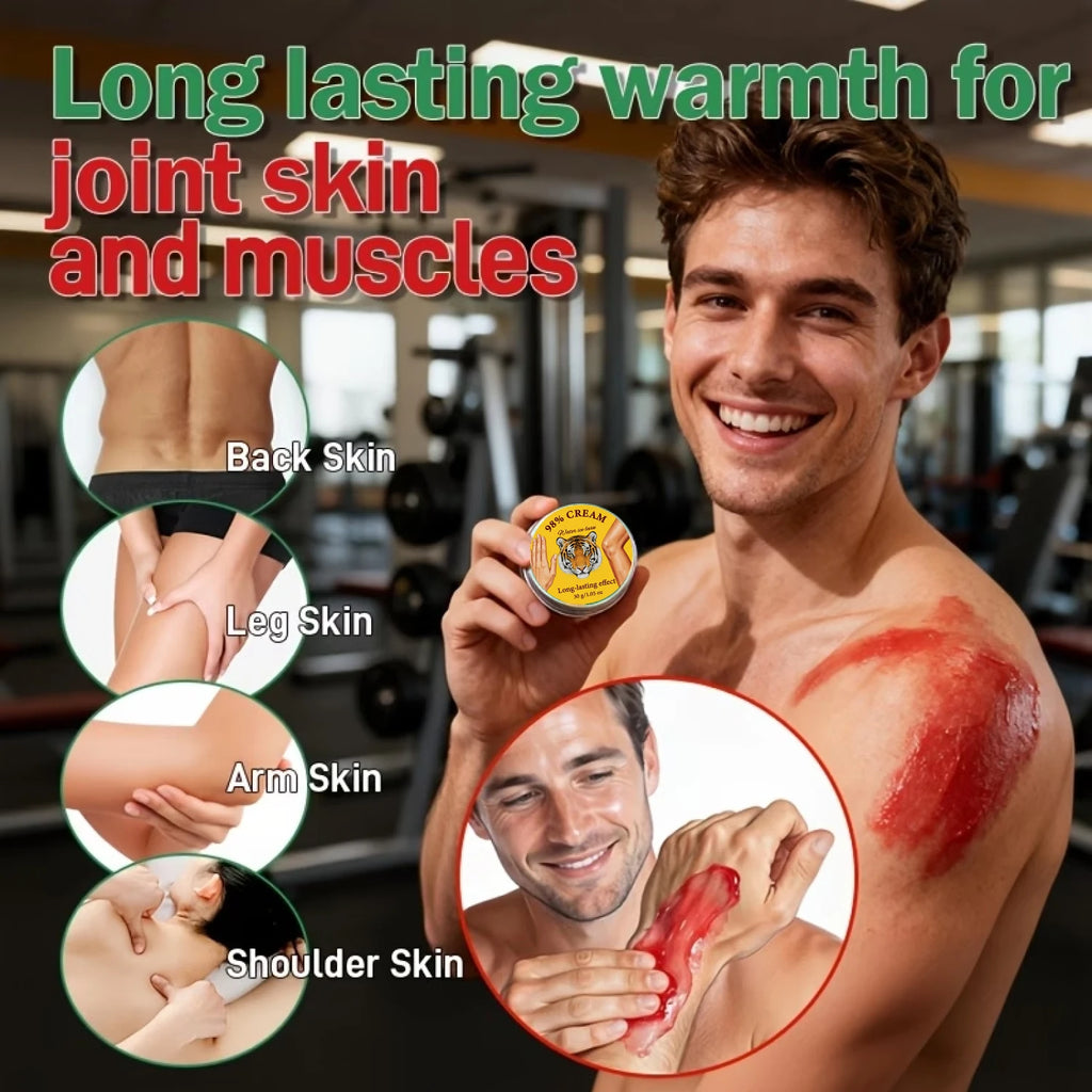 Long-Lasting Tiger Balm Cream with Collagen & Bee Venom, Daily Moisturizing Firming Skin Balm Qme