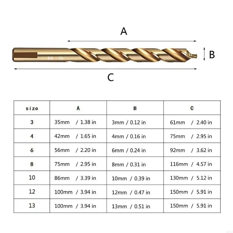 Straight Step Drill Bits Hole Cutter Stainless Steel Electric Power Qme