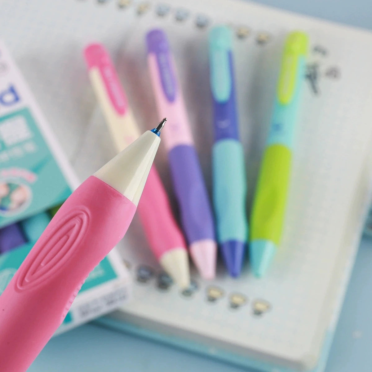 Retractable Erasable Gel Pens, Fine Point 0.5 mm, Make Mistake Disappear, Blue Ink for Note Taking and Crossword Puzzles Qme