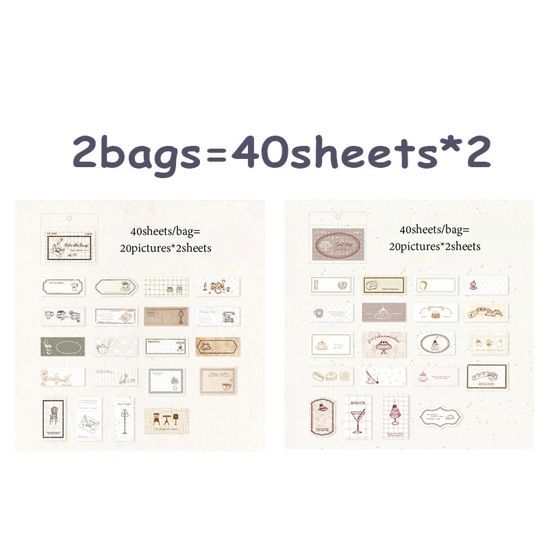 2 Boxes Matchbox Sticky Notes Stickers, Salt Style Journal Scrapbooking Supplies, Multi-Use High-Value Stationery, Perfect Gift Qme C
