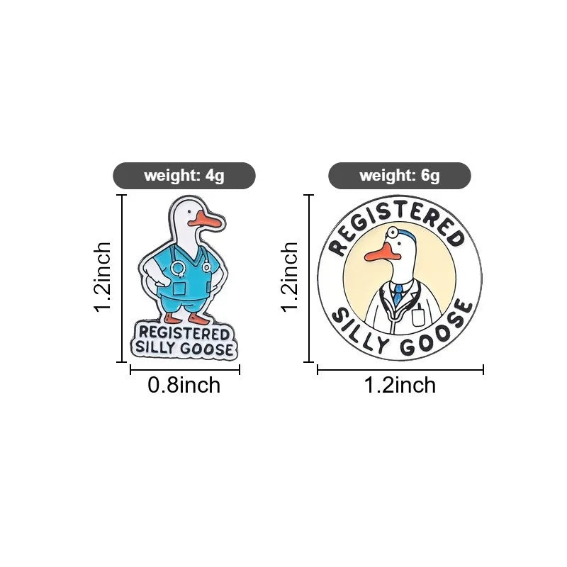 Cute Cartoon Duck Doctor Enamel Pin Lovely Animal Medical Theme Metal For Backpack Clothing Decor Collection Holiday Small Gifts Qme
