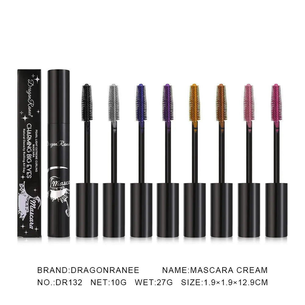 Colorful Volume Mascara Lasting Styling Waterproof Quick Dry Blue Purple Curling Lengthen Long Eyelash Silk Extension Cream Qme