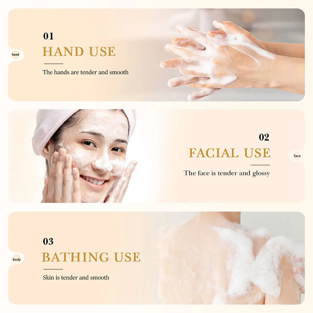 Rice Essence Deep Cleaning Moisturizing Nourishing Facial Cleansing Qme