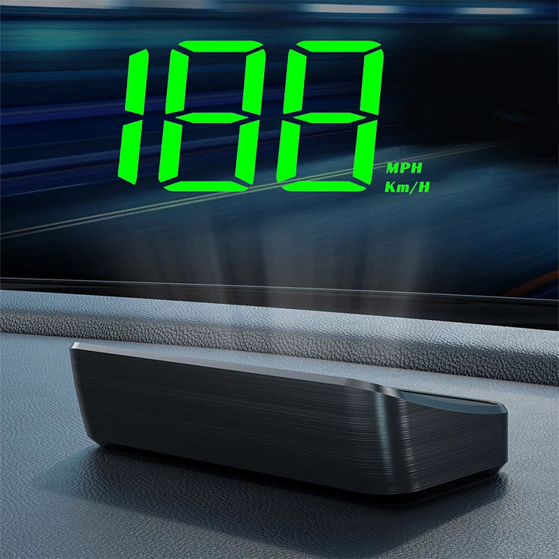 Car Speedometer HUD GPS Head Up Display Digital Speed Meter Qme Green