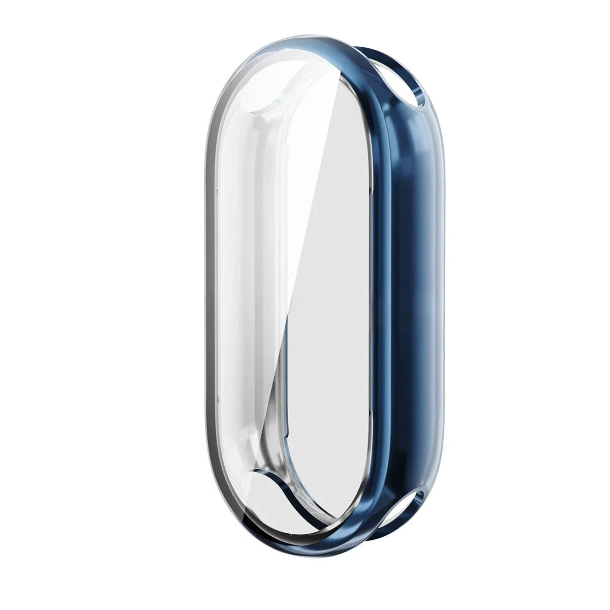 For Xiaomi Mi Band 9 Full Cover PC Case For Xiaomi Mi Band 8 Screen Protector For Mi band8 Protective Case TPU Watch Case Qme Blue for Mi Band 8