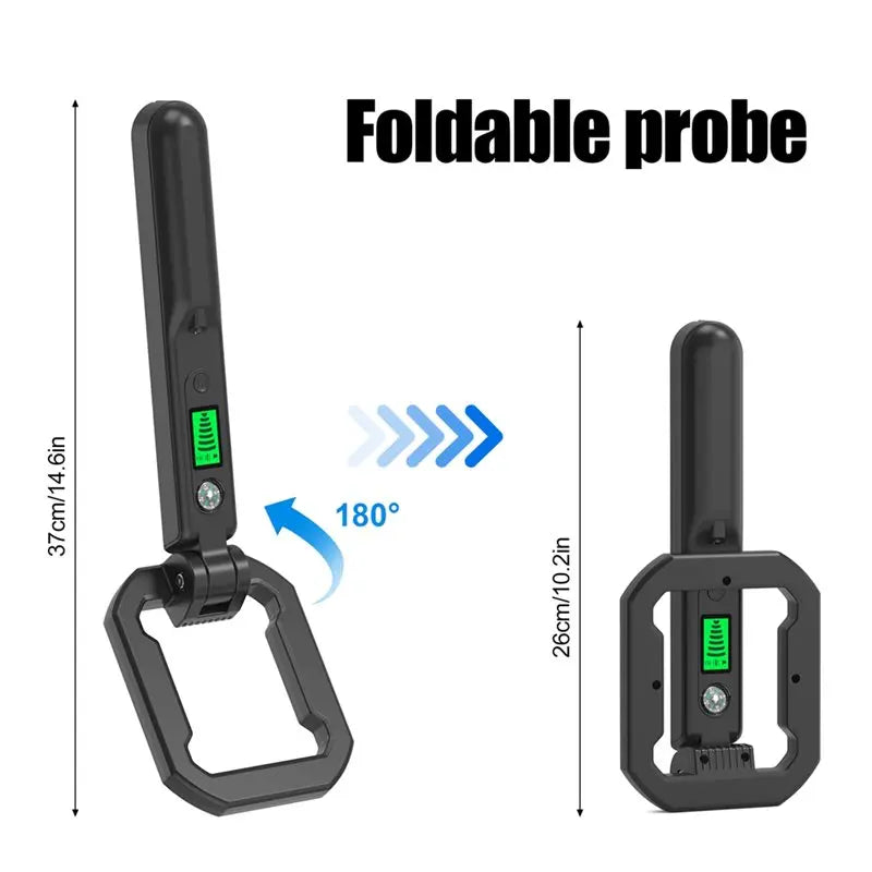 A02F-Handheld Metal Detector With LED Display High Sensitivity Metal Scanner Pinpointer Search Coil Metal Detect Tool Qme
