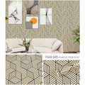 Geometric Hexagon Wallpaper Peel Stick Wallpapers Removable Self Qme Geometric black 6mx45m