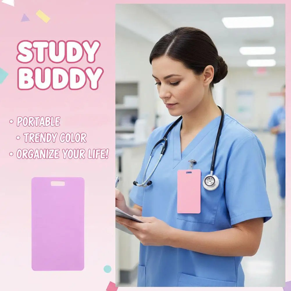 Erasable Badge Sticky Notes Wipeable Writing Surf Reusable Wipe Clean Qme