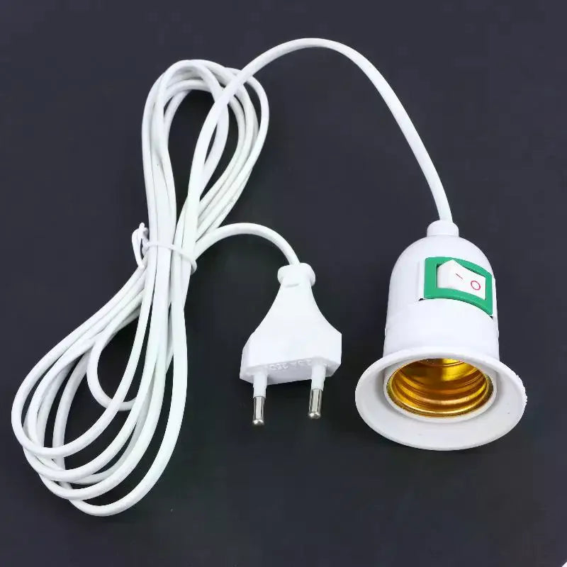 E27 Garden Lampholder 3 5 10 Meter Cable EU Plug Off Switch Perfect Qme