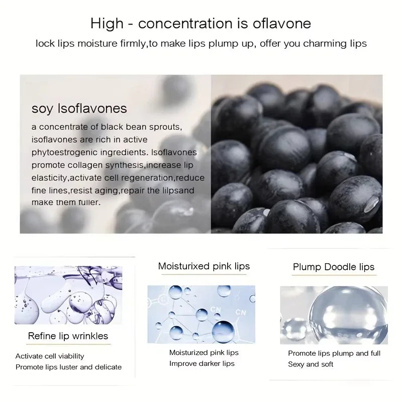 Lip Care Serum Instant Volumising Lip Plumper Moisturizing Repairing Reduce Lip Fine Line Mask Collagen Lip Plump Oil Protection Qme