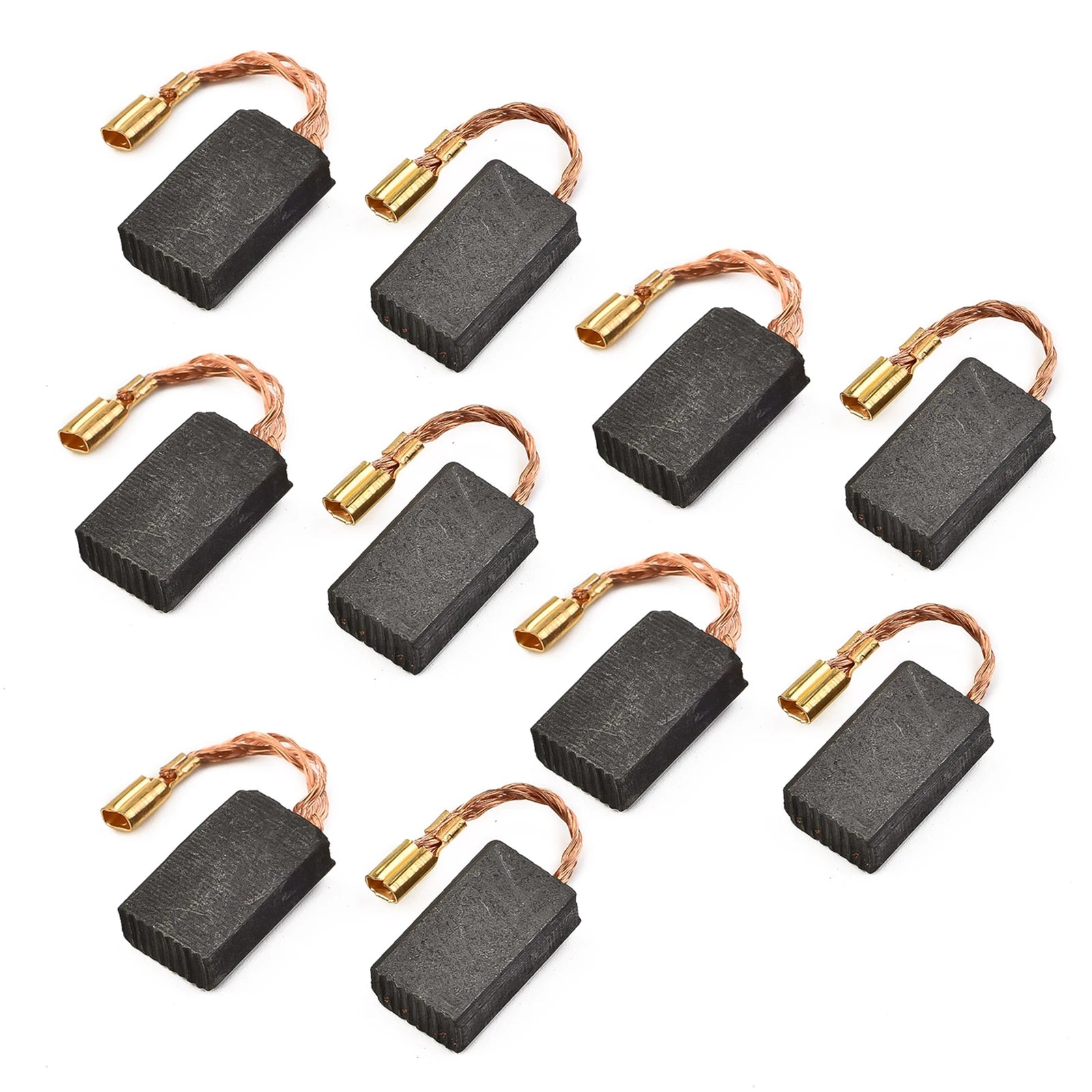 10PCS Carbon Brushes Motor Carbons Carbon For Bosch GWS 1000,1100,1400,10,11,14 5*10*17Mm Tools Accessories Qme Default Title