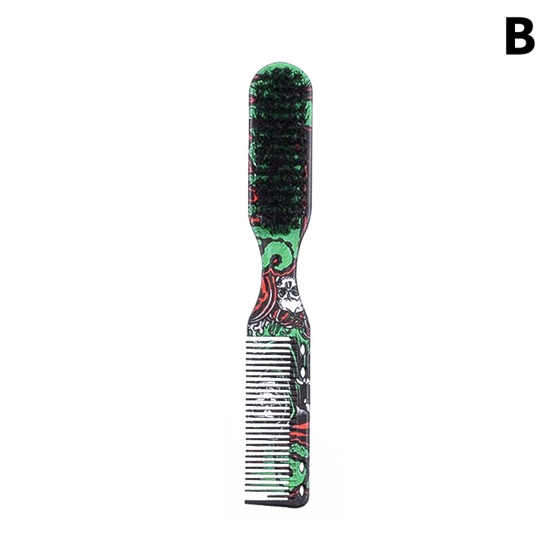 Double-sided Professional Barber Neck Brush Comb Shaving Beard Salon Qme B