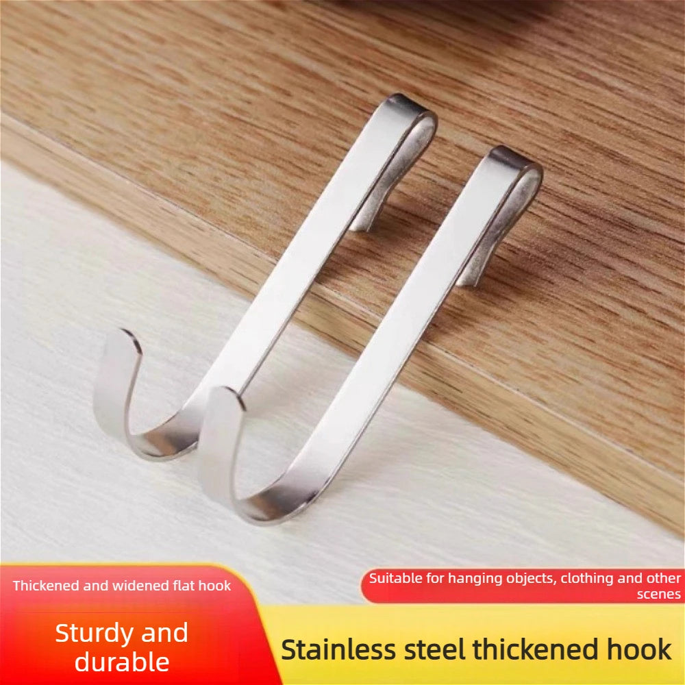 5/10/20Pcs Rustproof J Shaped Metal Clip Hooks Multi-scene Hanging Hooks For Wire Racks Sink Grate Kitchen Office Storage Use Qme