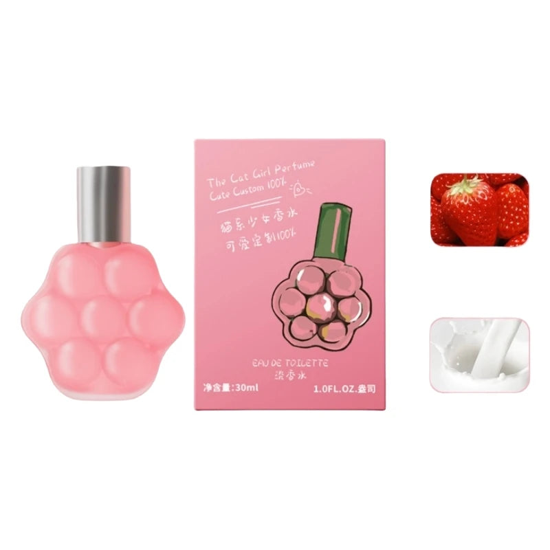 Long-Lasting Flower Fruit Scent Perfume Mini Perfume Deodorant Refreshing Fragrance Spray Women'S Long-Lasting Eau De Toilette Qme Strawberry milk China Mainland