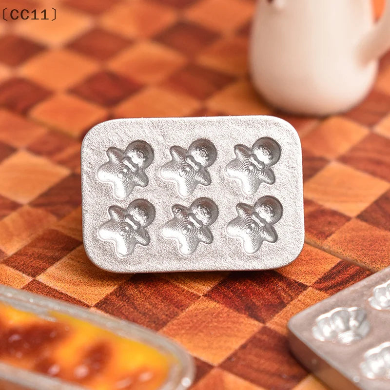 CC1110pcs Doll House Miniature Mini Cake Baking Mold Kitchen Scene Qme