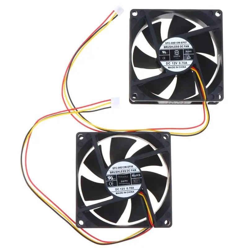 3 Wire EF07 EF06 80x80x25mm 12V 0 70A Server Fan Inverter Switches Qme