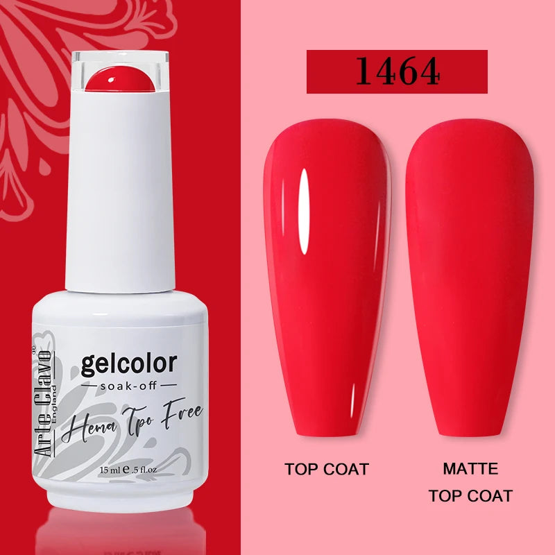 Arte Clavo HEMA TPO Soak Off UV LED Nail Gel Polish 108 Colors