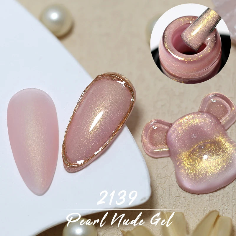 Arte Clavo Pearl Shell Gel Nail Polish Glitter Auroras Soak Off UV