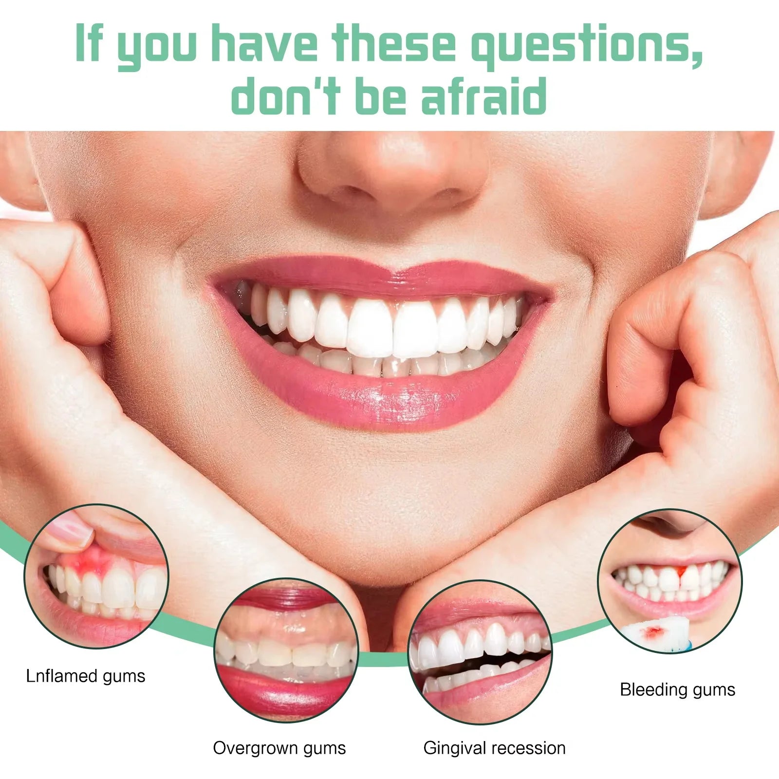 Gum Repair Drops Relieve Receding Gingival Swelling Gum Cleaning Care Oral Periodontal Hygiene Remove Yellow Remove Stain Qme