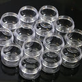 50/20/10pcs 2-5g Clear Cream Jar Mini Cosmetic Bottles Containers Transparent Pot For Nail Arts Small Clear Can Tin For Balm Qme 10g 20pcs