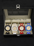 6pcs/5pcs/4pcs Fashion Classic Spot Silicone Diamond Set Large Dial Digital Men's and Women's Quartz Watch Qme 4pcs