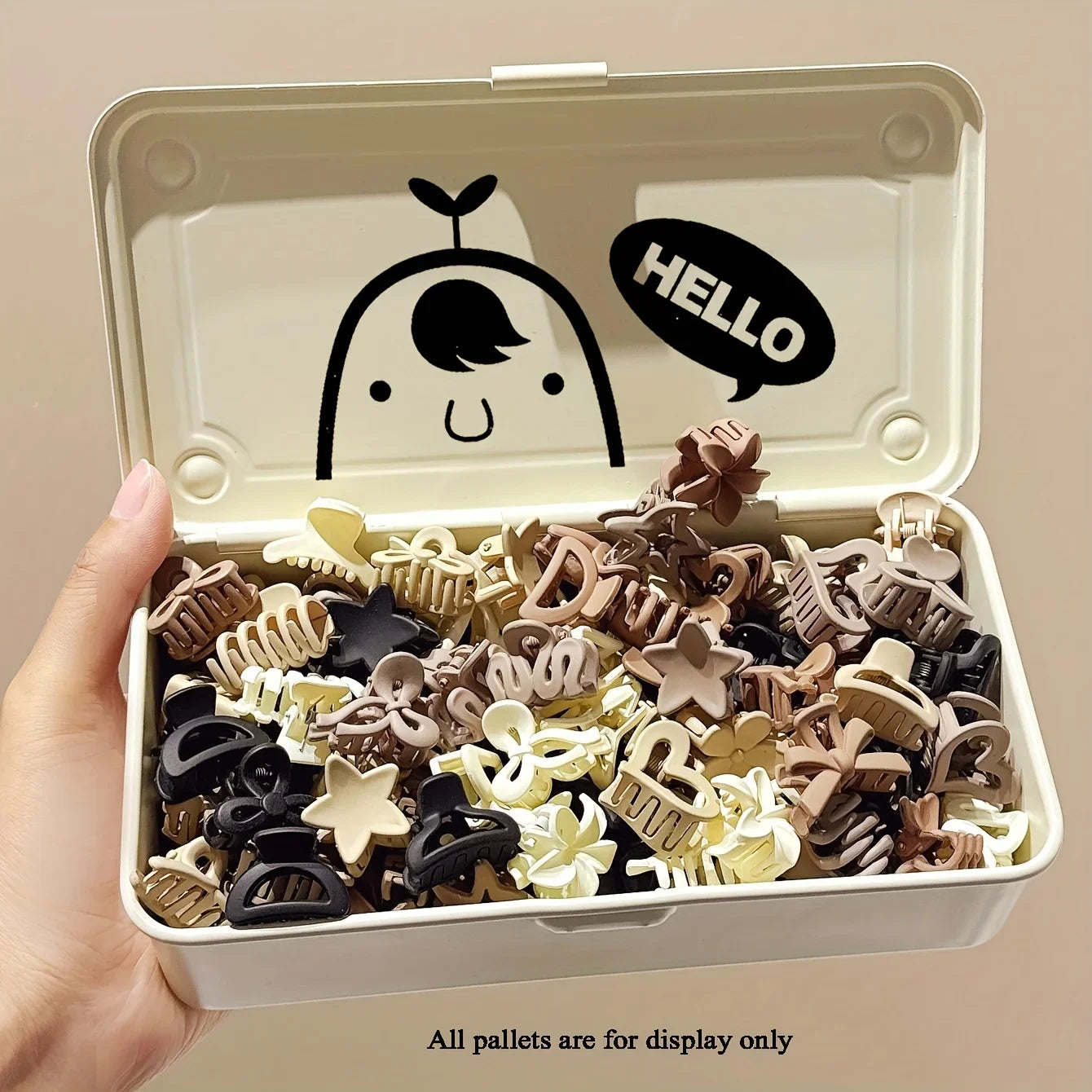 10/20/30PCS Beige Mixed Pack Small Clips, Cute Girl Accessories - Perfect for Daily Use, Special Occasions, or Travel Gifts Qme
